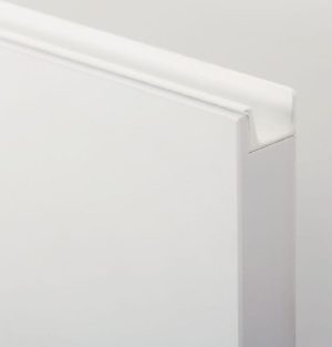 Uchwyt meblowy krawędziowy Jey2 797 Aluminiowy Biały Mat