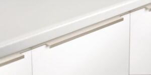 Uchwyt meblowy krawędziowy Linear 297 Aluminiowy Srebrny