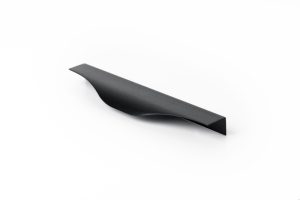 Uchwyt meblowy krawędziowy Noma 0254 128 Aluminiowy Czarny Szczotkowany