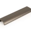 Uchwyt meblowy krawędziowy Ona 128 Metaliczny Srebrny