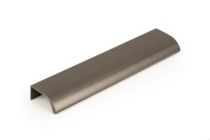 Uchwyt meblowy krawędziowy Ona 128 Metaliczny Srebrny