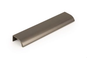 Uchwyt meblowy krawędziowy Ona 128 Metaliczny Srebrny