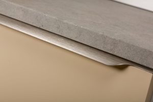 Uchwyt meblowy krawędziowy Vector 0434 597 Aluminiowy Srebrny Szczotkowany
