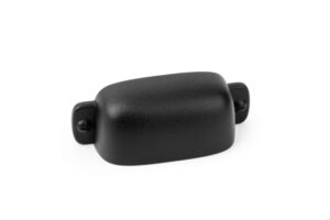 Uchwyt meblowy muszlowy Firm 64 Metalowy Czarny