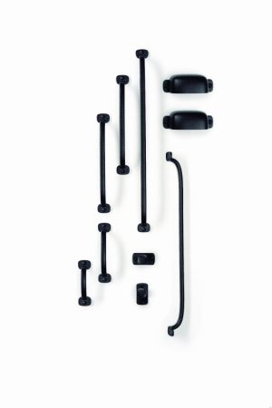 Uchwyt meblowy muszlowy Firm 64 Metalowy Czarny