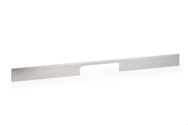 Uchwyt meblowy podłużny Peak 448 Aluminiowy Srebrny Szczotkowany