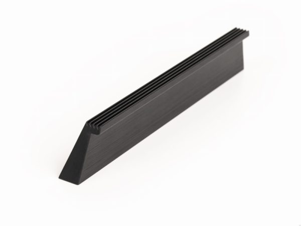 Uchwyt meblowy podłużny Rail 160 Aluminiowy Czarny Szczotkowany