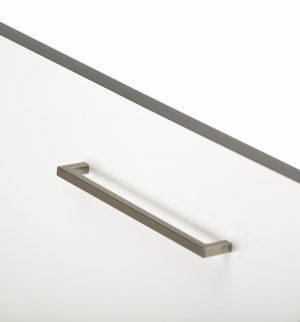 Uchwyt meblowy podłużny U 0056 192 Metalowy Szary Szczotkowany