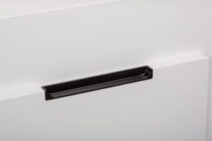 Uchwyt meblowy wpuszczany Hide 90 Metalowy Czarny