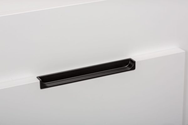 Uchwyt meblowy wpuszczany Hide 90 Metalowy Czarny