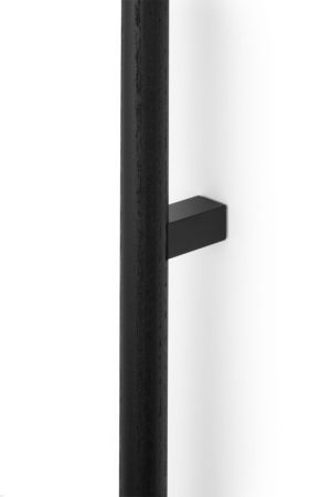 UCHWYT MEBLOWY PODŁUŻNY ETO 992 DREWNIANY CZARNY Z CZARNYM ALUMINIUM