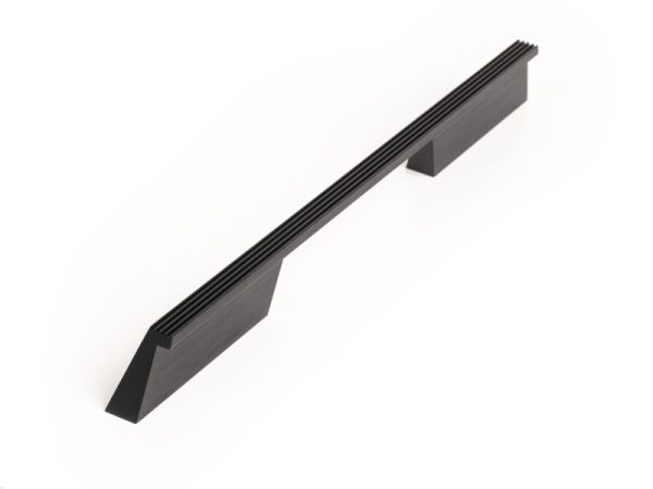 UCHWYT MEBLOWY PODŁUŻNY RAIL 192 ALUMINIOWY CZARNY SZCZOTKOWANY