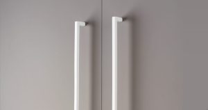 Uchwyt meblowy podłużny U 0056 192 Metalowy Biały Mat