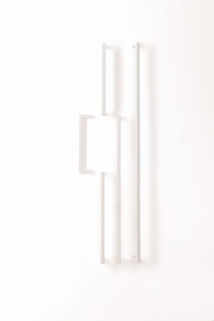 Uchwyt meblowy podłużny U 0056 192 Metalowy Biały Mat