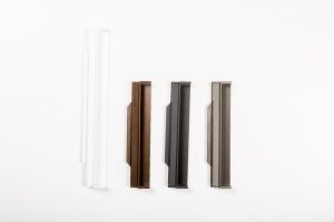 Uchwyt meblowy wpuszczany Hexxa 3000 Aluminiowy Czarny Mat