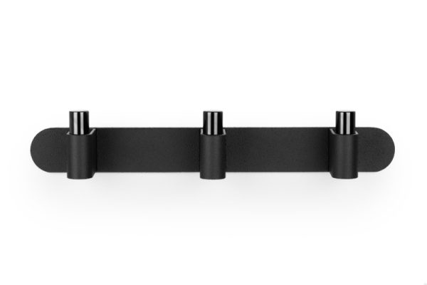 Wieszak ścienny Casey Rack 340 Aluminiowy Czarny Tytanowy Polerowany