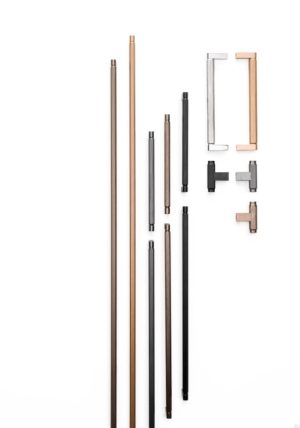 Uchwyt meblowy podłużny Brooklyn 1056 Aluminiowy Czarny Tytanowy