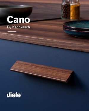Uchwyt meblowy podłużny Cano 160 Drewniany Orzech Włoski