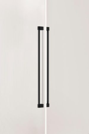 Uchwyt meblowy podłużny dwustronny Casey Big 736 Aluminiowy Czarny Mat