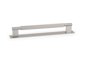 UCHWYT MEBLOWY PODŁUŻNY Z PODKŁADKĄ ARPA PLATE 192 ALUMINIOWY SREBRNY SZCZOTKOWANY
