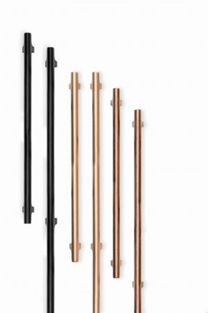 Uchwyt meblowy podłużny Hinoki Big 832 Aluminiowy Czarny Szczotkowany