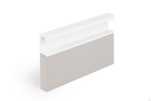 Uchwyt meblowy wpuszczany Six 197 Aluminiowy Biały Mat