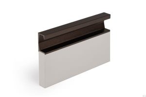 Uchwyt meblowy wpuszczany Six 447 Aluminiowy Brązowy