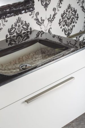 UCHWYT MEBLOWY PODŁUŻNY ANGLE 300 CHROM POLEROWANY