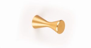 GAŁKA MEBLOWA DIABOLO ALUMINIOWA ZŁOTA SZCZOTKOWANA