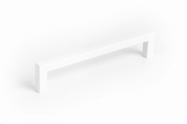 UCHWYT MEBLOWY PODŁUŻNY U 0056 128 METALOWY BIAŁY MAT