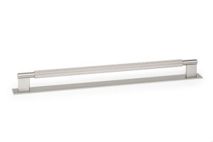 UCHWYT MEBLOWY PODŁUŻNY Z PODKŁADKĄ ARPA PLATE 320 ALUMINIOWY SREBRNY SZCZOTKOWANY