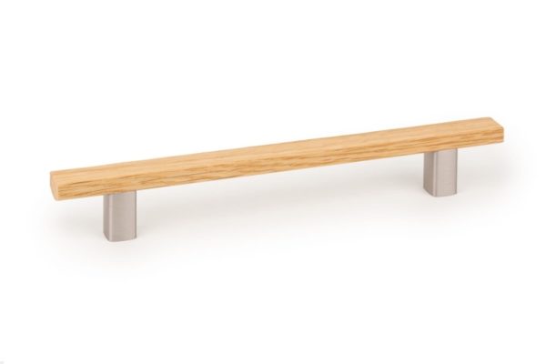 UCHWYT MEBLOWY PODŁUŻNY ARA W 160 DĘBOWY Z ALUMINIUM