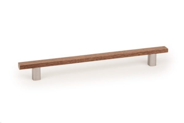 UCHWYT MEBLOWY PODŁUŻNY ARA W 224 ORZECH WŁOSKI Z ALUMINIUM