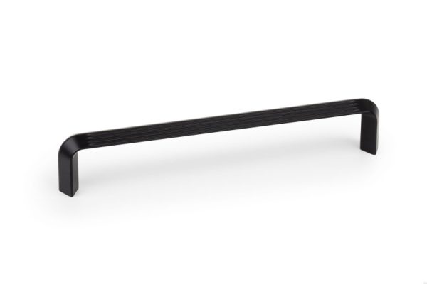 UCHWYT MEBLOWY PODŁUŻNY LINES 160 METALOWY CZARNY
