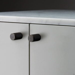 Gałki meblowe Furniture Knob Cross Mosiężne Palony Brąz (zestaw)