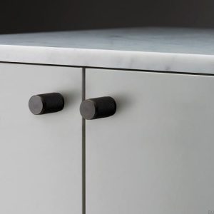 Gałki meblowe Furniture Knob Cross Mosiężne Palony Brąz (zestaw)