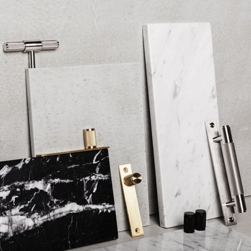Gałki meblowe Furniture Knob Cross Mosiężne Palony Brąz (zestaw) - Brąz Mosiądz - ujęcie detalu