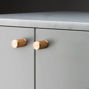 Gałki meblowe Furniture Knob Cross Mosiężne Złote (zestaw)