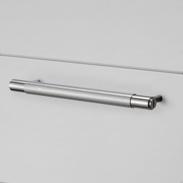 Uchwyt meblowy Pull Bar Medium Cross Stalowy Srebrny