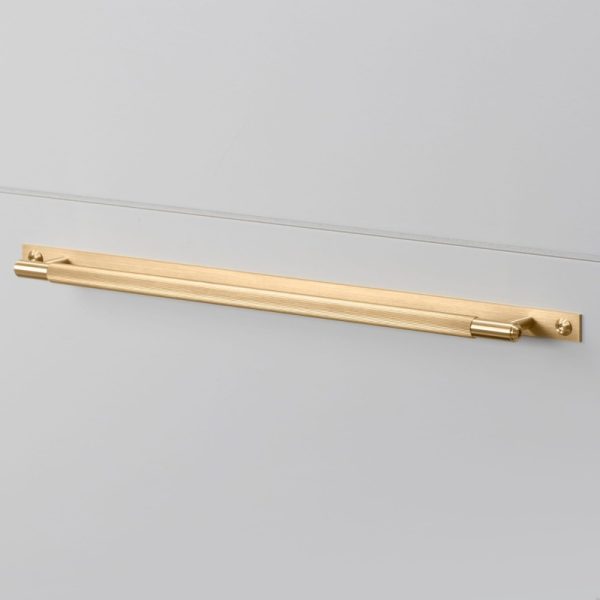 Uchwyt meblowy Pull Bar Plate Linear Large 325 Mosiężny