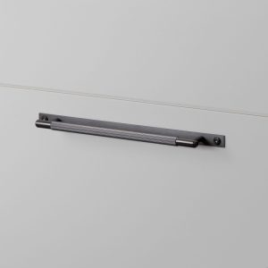 Uchwyt meblowy Pull Bar Plate Linear Medium 225 Gun metal