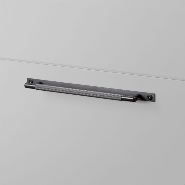 Uchwyt meblowy Pull Bar Plate Linear Medium 225 Gun metal