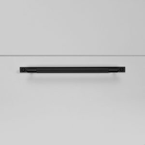 Uchwyt meblowy Pull Bar Plate Linear Medium 225 Metalowy czarny