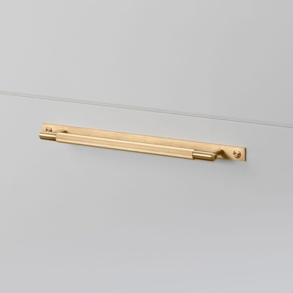 Uchwyt meblowy Pull Bar Plate Linear Medium 225 Mosiężny