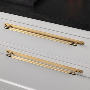 Uchwyt meblowy Pull Bar Plate Linear Medium 225 Mosiężny