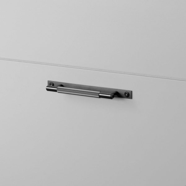 Uchwyt meblowy Pull Bar Plate Linear Small 125 Gun metal