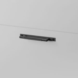 Uchwyt meblowy Pull Bar Plate Linear Small 125 Metalowy czarny