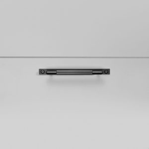 Uchwyt meblowy Pull Bar Plate Linear Small 125 Metalowy czarny