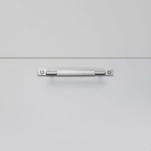 Uchwyt meblowy Pull Bar Plate Linear Small 125 Stalowy nierdzewny