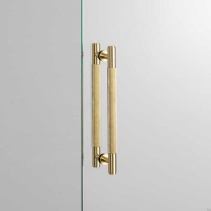 Uchwyt meblowy obustronny Pull Bar Double - sided Cross Mosiężny Złoty